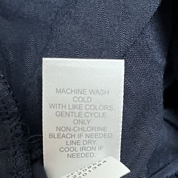 J Jill Floral Jersey Midi Skirt Size 4X Navy Pull On Stretch Knit Comfort NEW - Picture 6 of 6